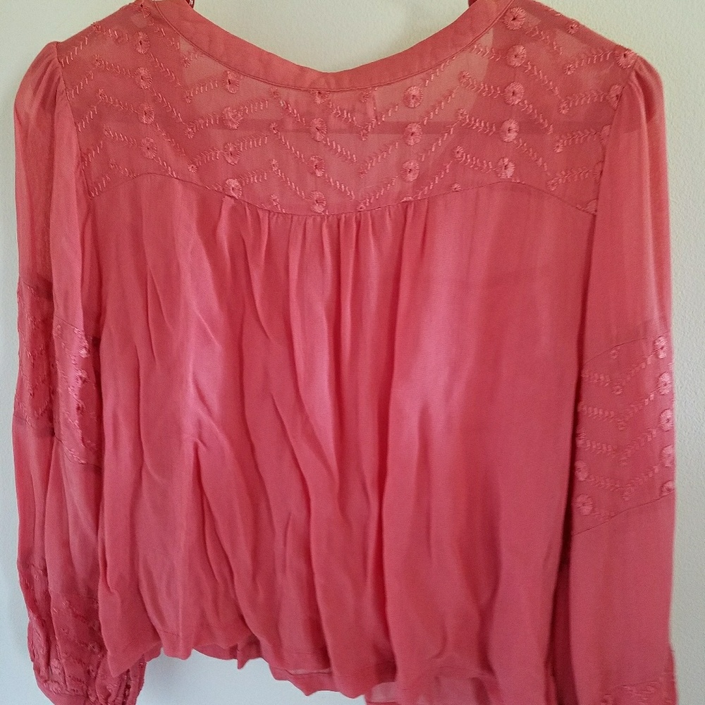 Embroidered Staring at Stars cropped blouse - Picture 2 of 5