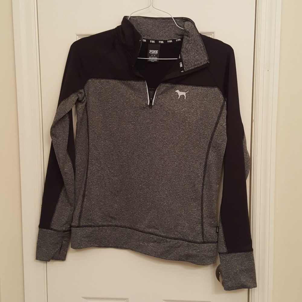 Long Sleeve, Half Zip Workout Top