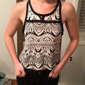 Black and white tank