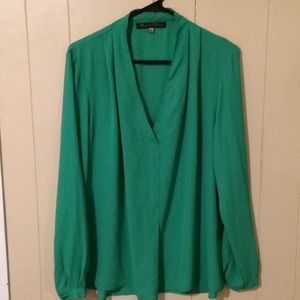 Kelly Green Blouse