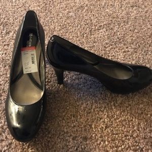 Black mini heels size 9.5