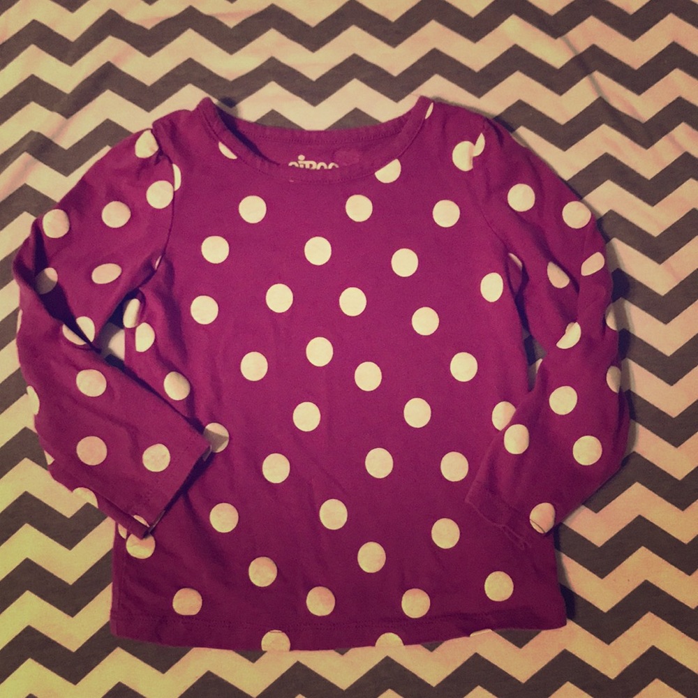 Circo purple polka dot long sleeve.