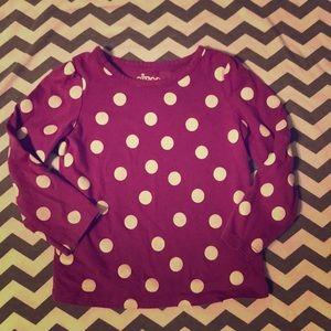 Circo purple polka dot long sleeve.