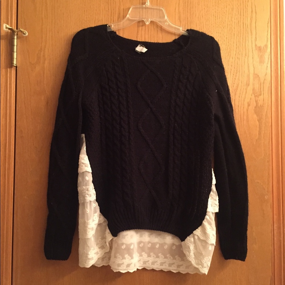 Lace sweater