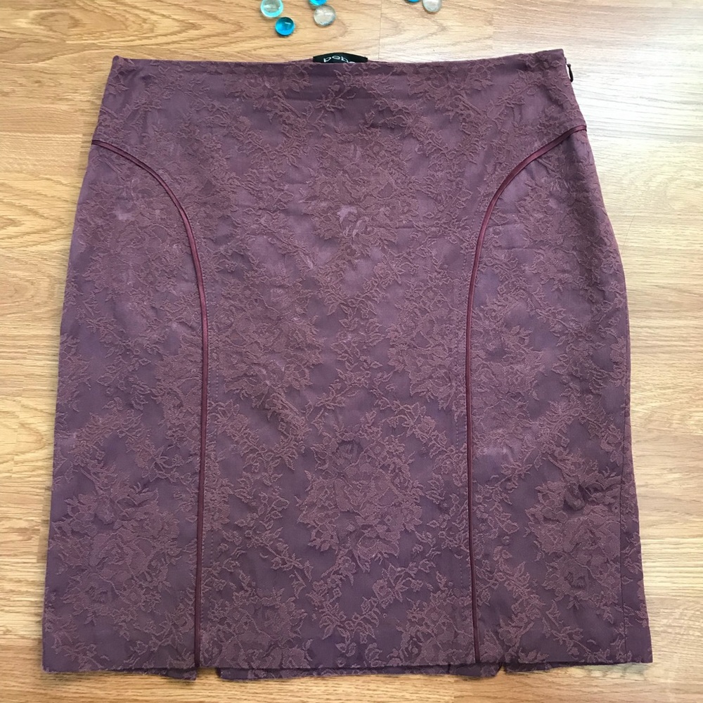Textured Bebe Pencil Skirt