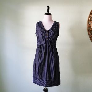 Anthropologie Maeve Blue Striped Dress