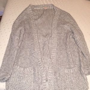 Oversized knit cardigan