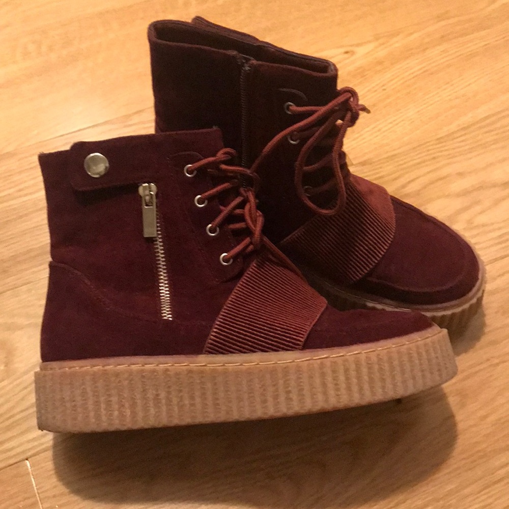 Good as New Burgundy Red Public Desire Creepers