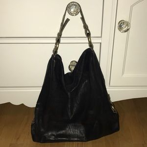 BCBG Max Azria Leather Boho Bag