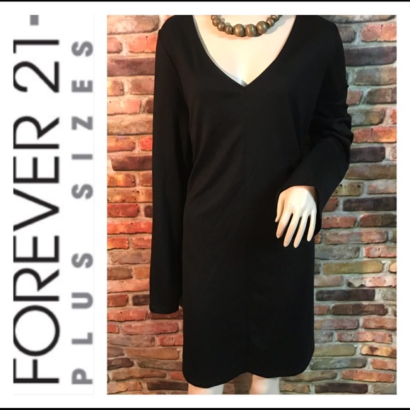 Forever 21 Dresses & Skirts - 🔥 OPEN BACK FOREVER 21 PLUS SIZE BLACK DRESS 🔥
