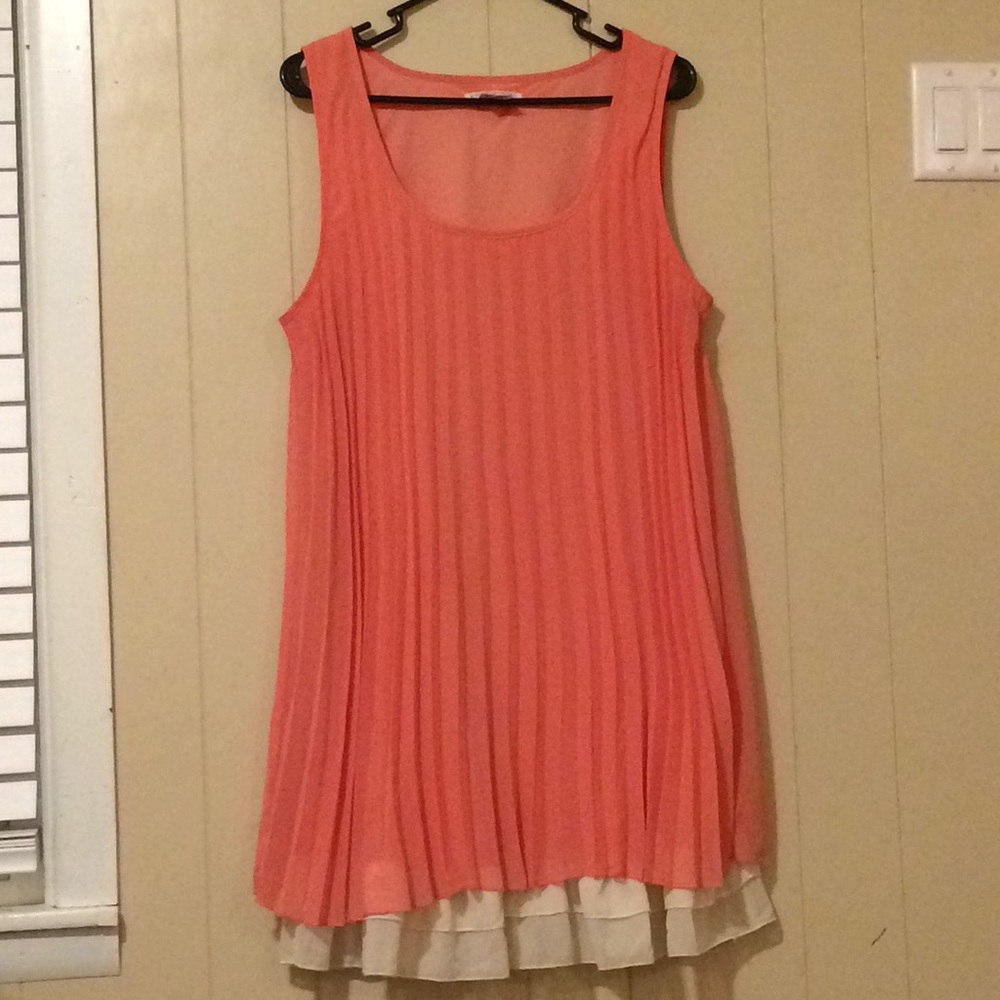 Pleated Ruffle Blouse/Dress