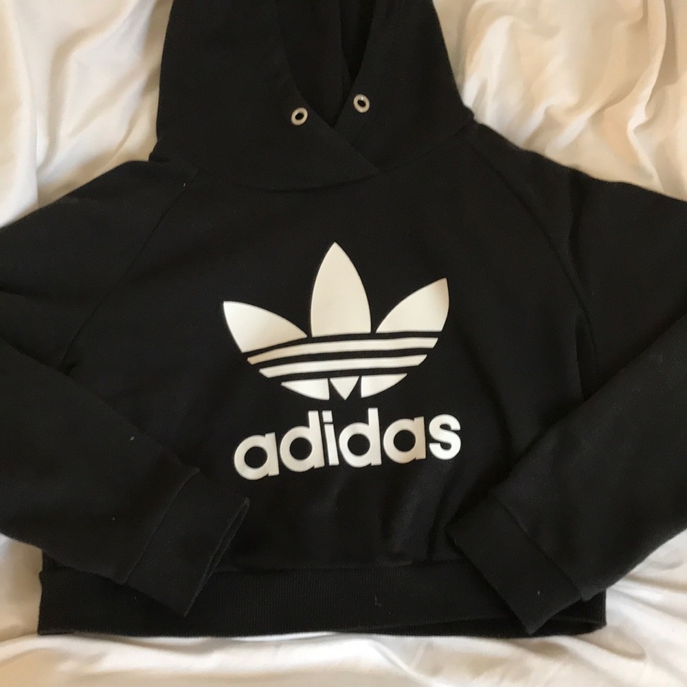 Adidas Original Trefoil Cropped Hoodie SOLD - Picture 3 of 4