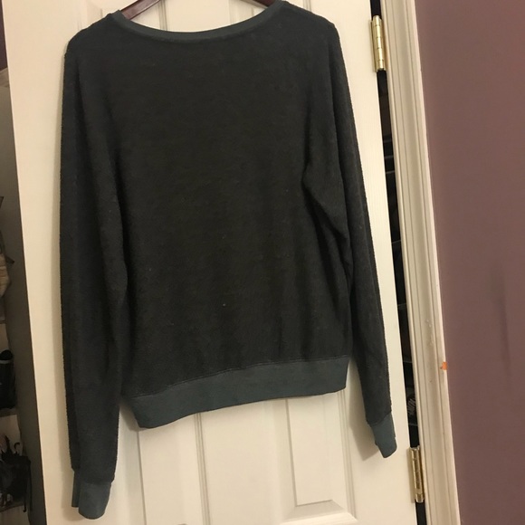 WILDFOX SORRY I️ CANT SPORTS HEATHER GRAY Sweater - Picture 5 of 6