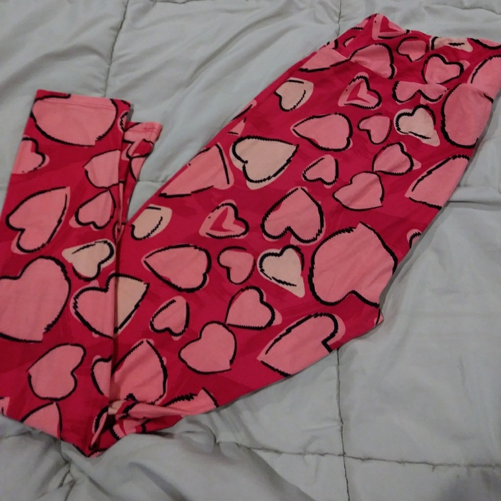 LuLaRoe valentine leggings T/C
