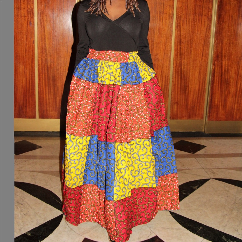Macaroni Ankara Maxi skirt | Make an offer‼️