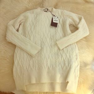 Zara Cream Or White Knit Sweater NWT Final Price