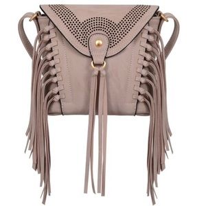 Black Crossbody Fringe Bag