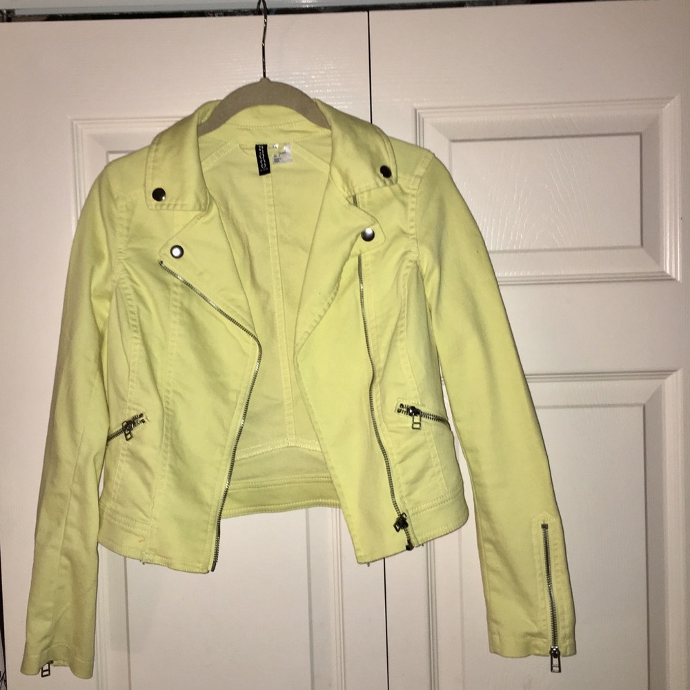 Yellow Zip up Jacket