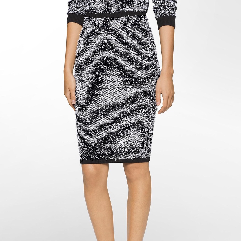 Eyelash pencil skirt