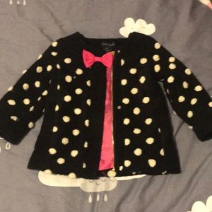 Black & white Cynthia Rowley girls coat - 2T