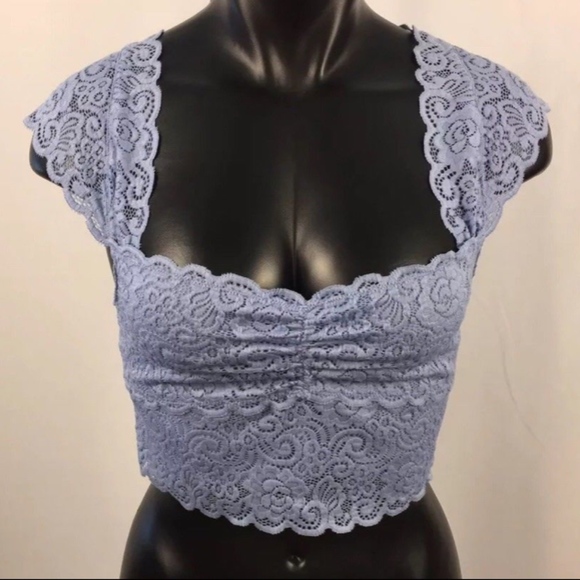 Free People Intimately Bralette Blue Size Small - Picture 1 of 8