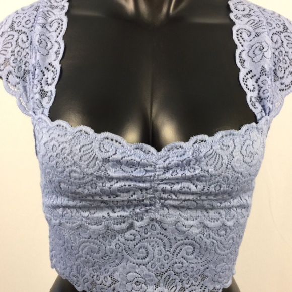 Free People Intimately Bralette Blue Size Small - Picture 4 of 8