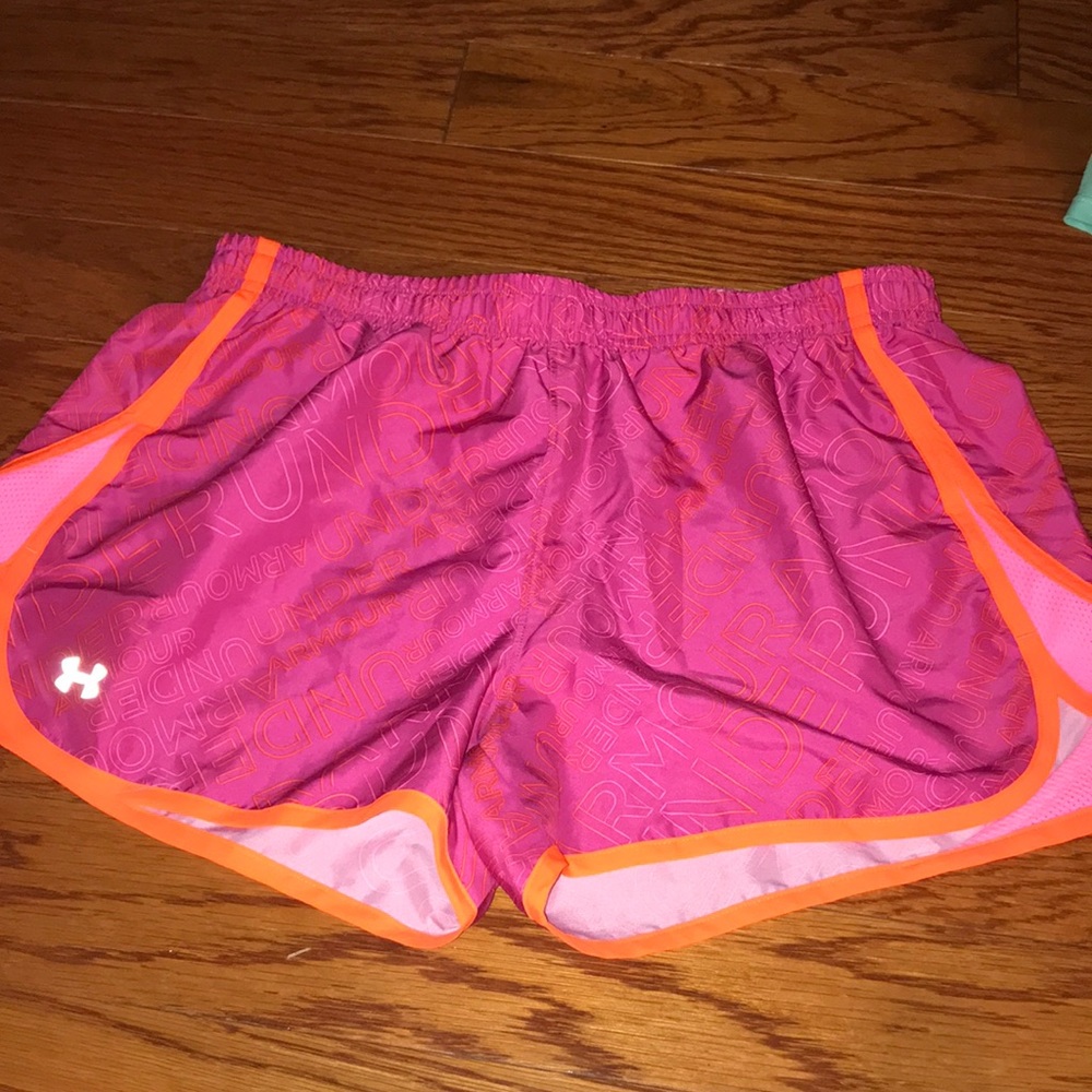 Under armour running shorts!