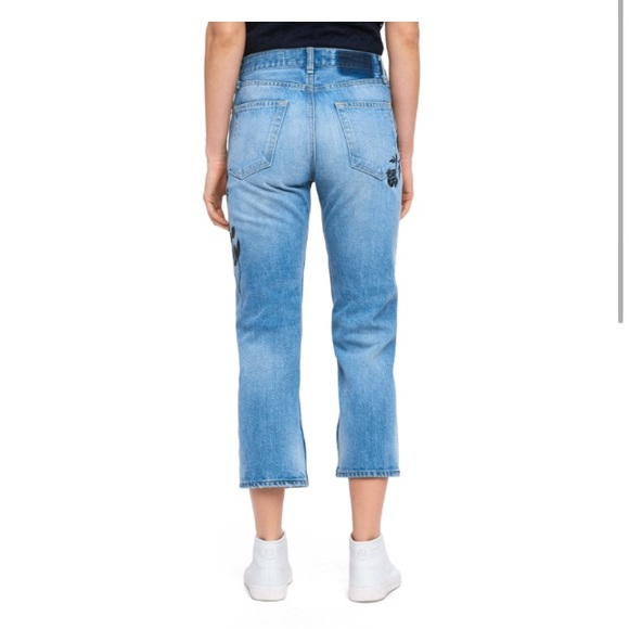 [rag & bone] Ramona Embroidered Marilyn Crop Jeans - Picture 4 of 6