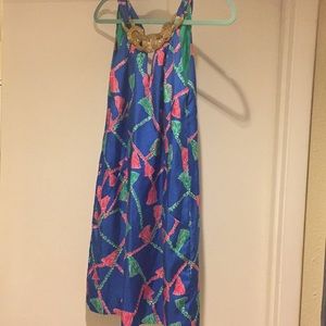 Lilly pulitzer silk tassel dress 0