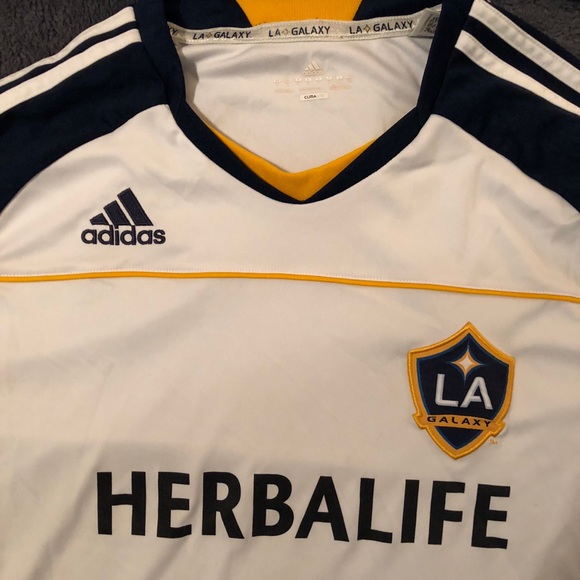 adidas Other - Authentic LA Galaxy Adidas Home Jersey Size Large