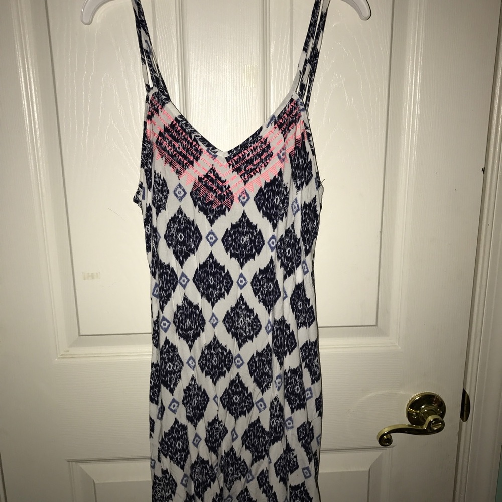 BLUE AND PINK SUN DRESS