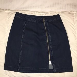 Free people jean skirt