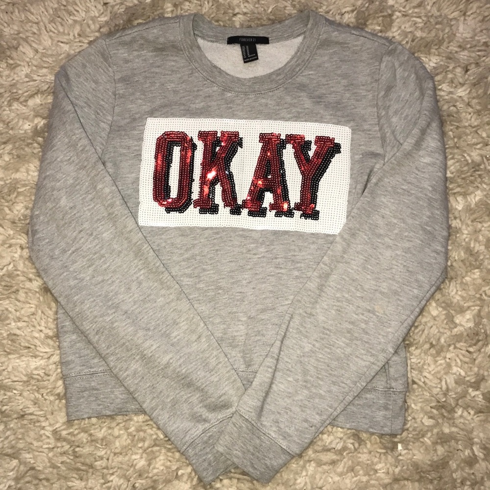 Gray forever 21 sweater!!