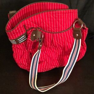 Red striped Vera Bradley purse