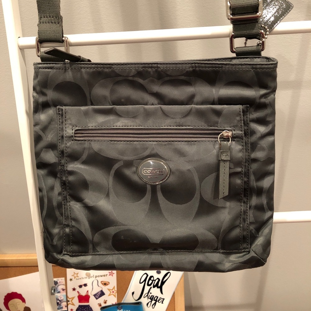 Gray Coach Crossbody