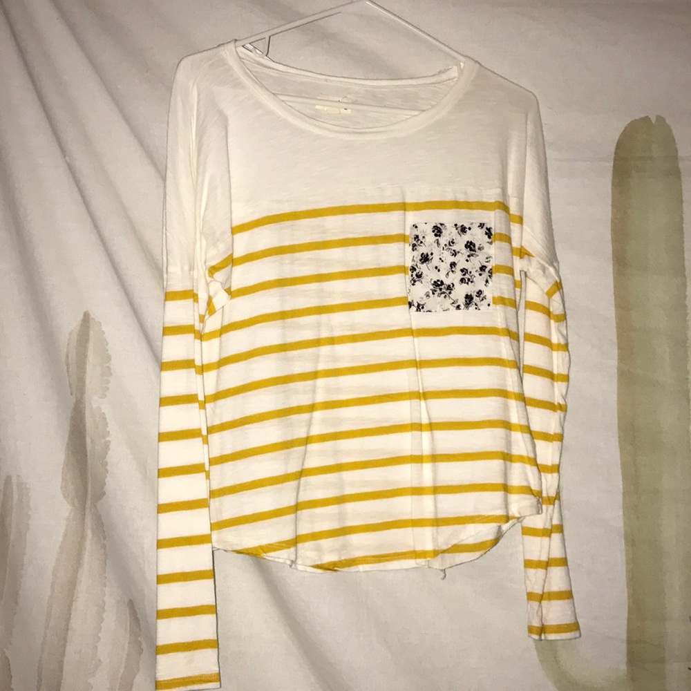 Yellow striped top