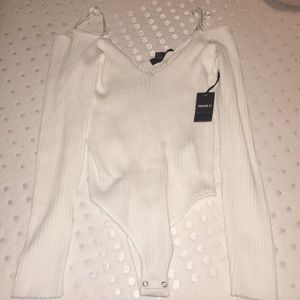 White long sleeve bodysuit
