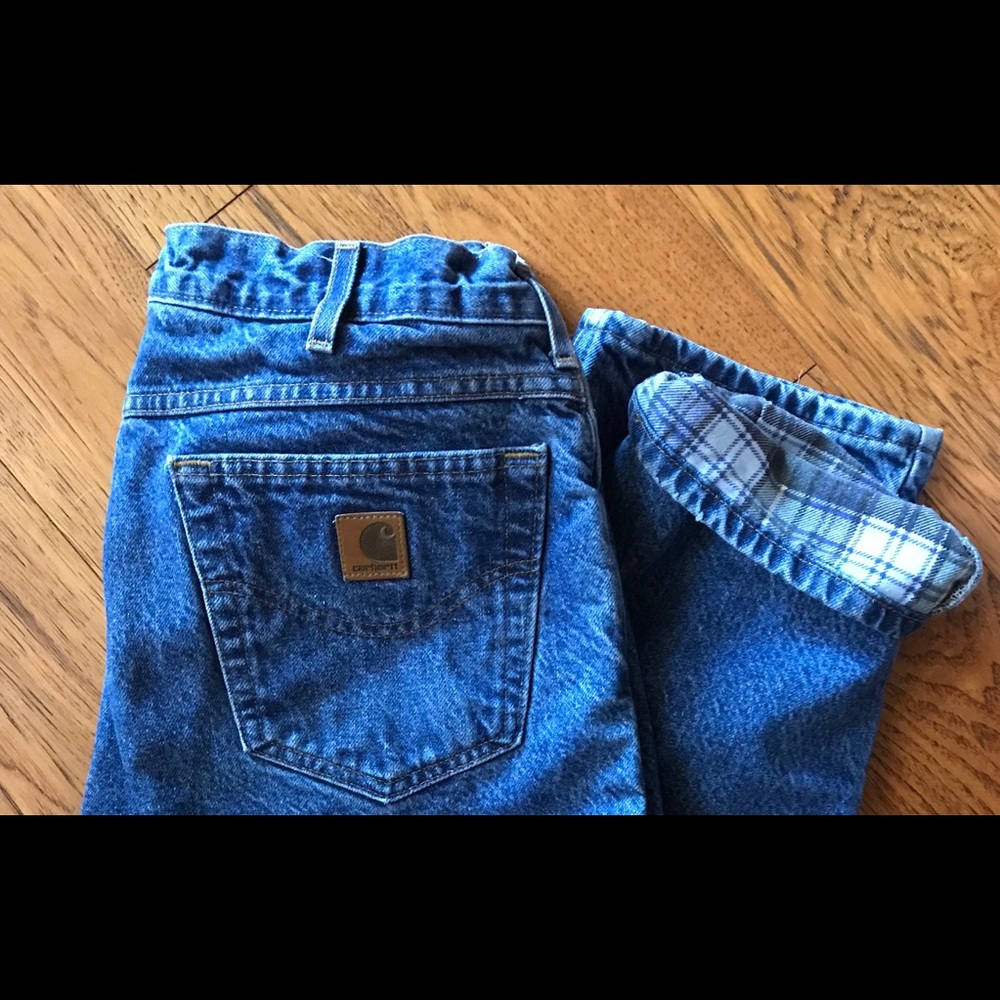 Carhartt Fleece/Flannel Lined Men’s Jean’s 34x30