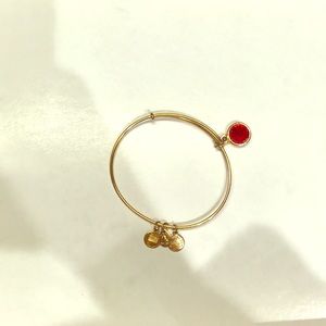 Alex and Ani July Birthstone gold bracelet