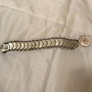 Vintage Mexican Coin Bracelet