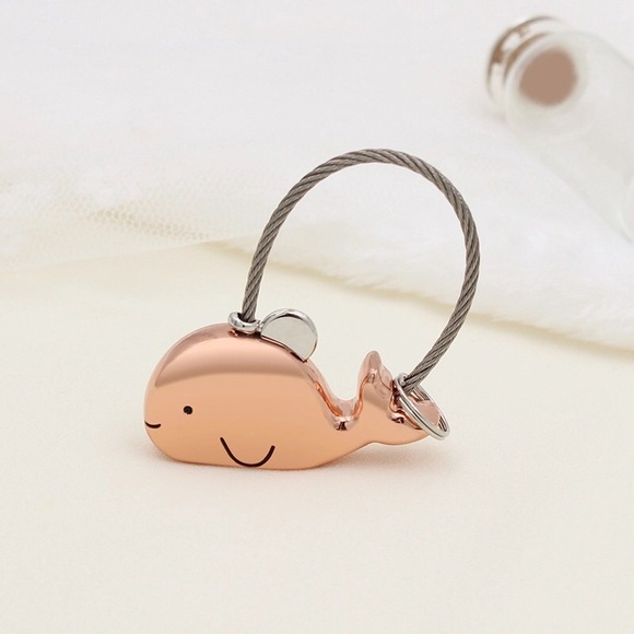 KISSING WHALES KEY RING SET - Picture 2 of 8