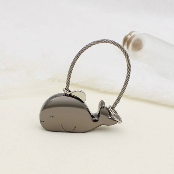 KISSING WHALES KEY RING SET - Picture 3 of 8