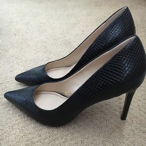 Embossed Genuine Leather Stilletos