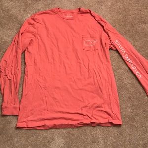Vineyard Vines long sleeve shirt- coral