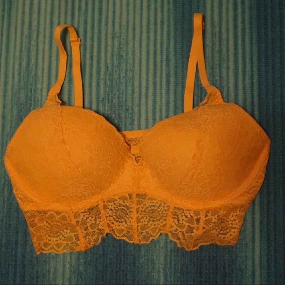 Yellow lacy bralette from PINK