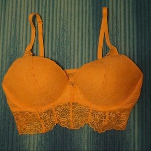 Yellow lacy bralette from PINK