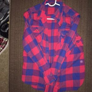 Red and blue flannel