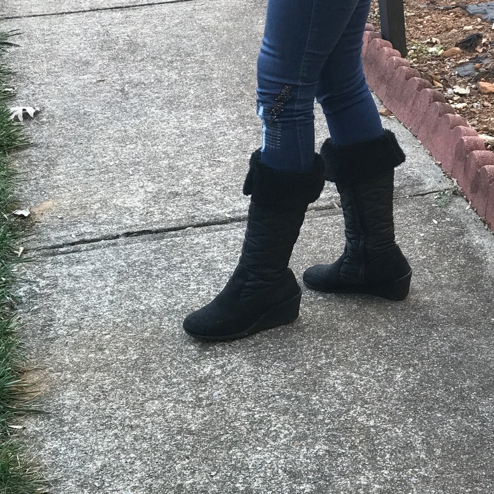 Rain black boots