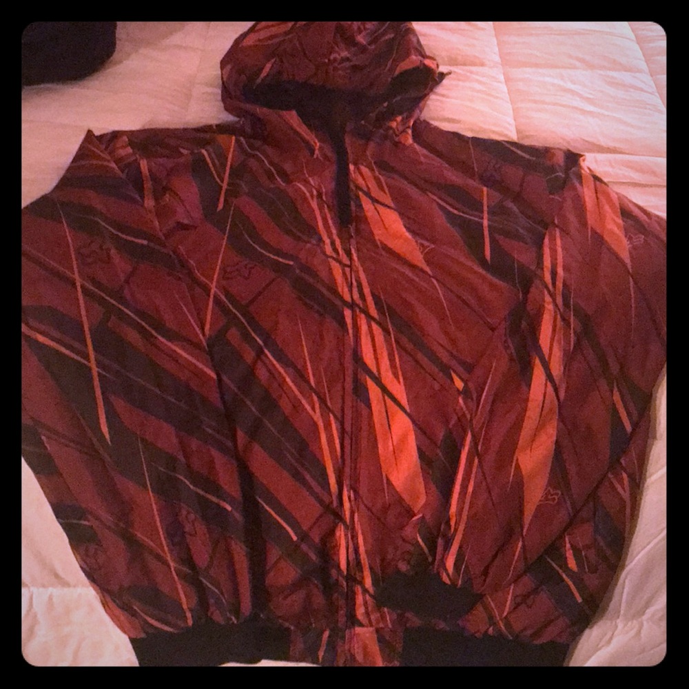 Fox Clothing orange windbreaker. Great condition