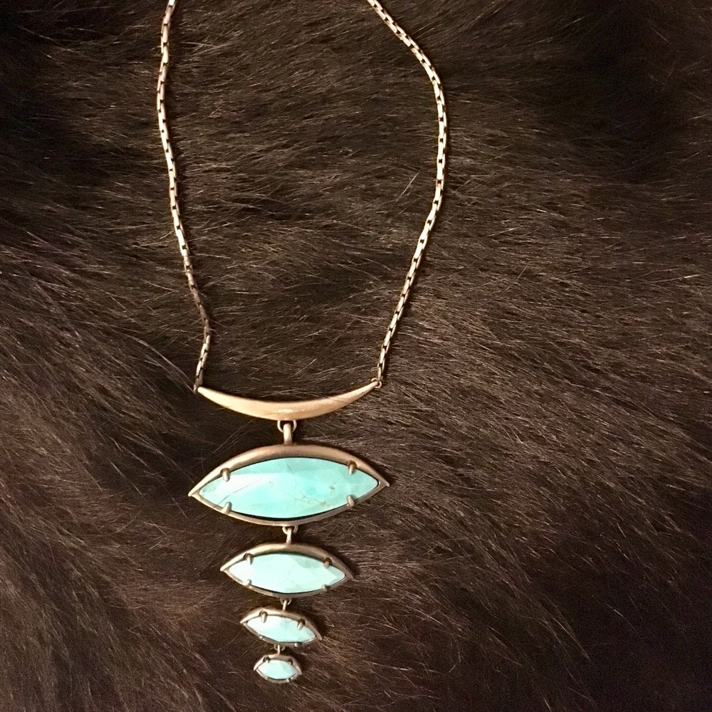 Kendra Scott Morris Necklace Turquoise/Brass
